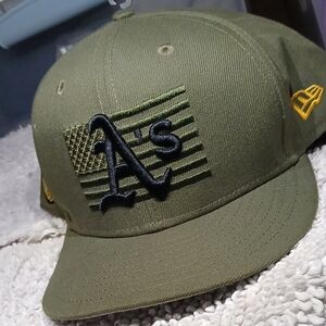 New Era Green Cap with Embroidered Logo
